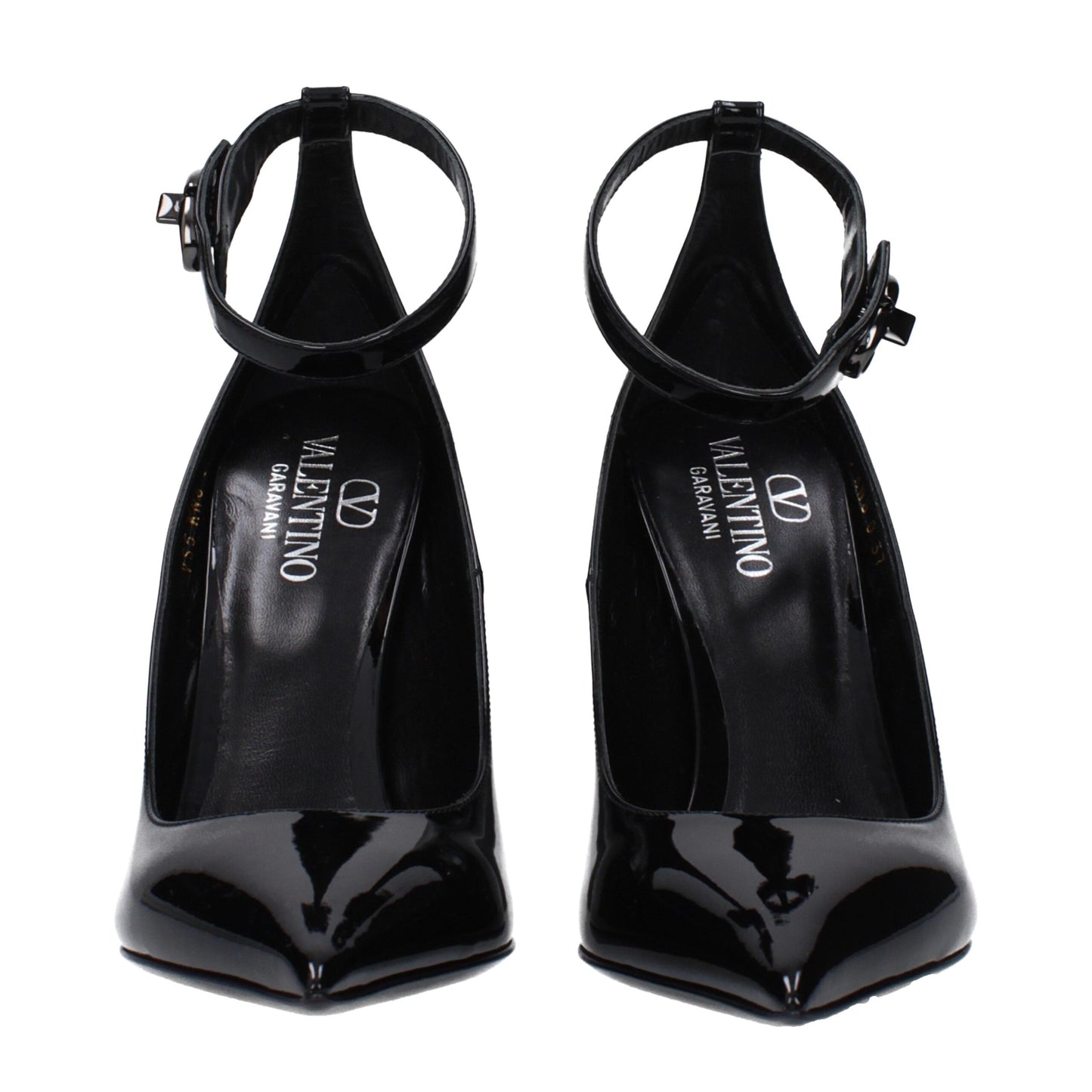 Valentino Garavani Black Leather Platform Pumps