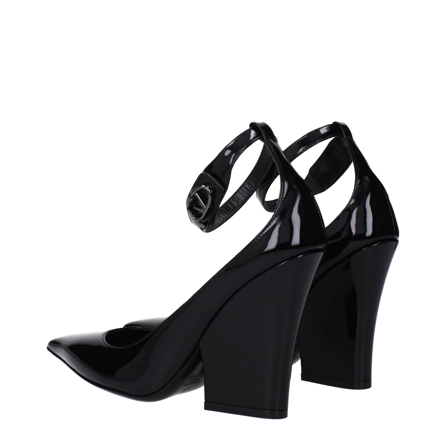 Valentino Garavani Black Leather Platform Pumps