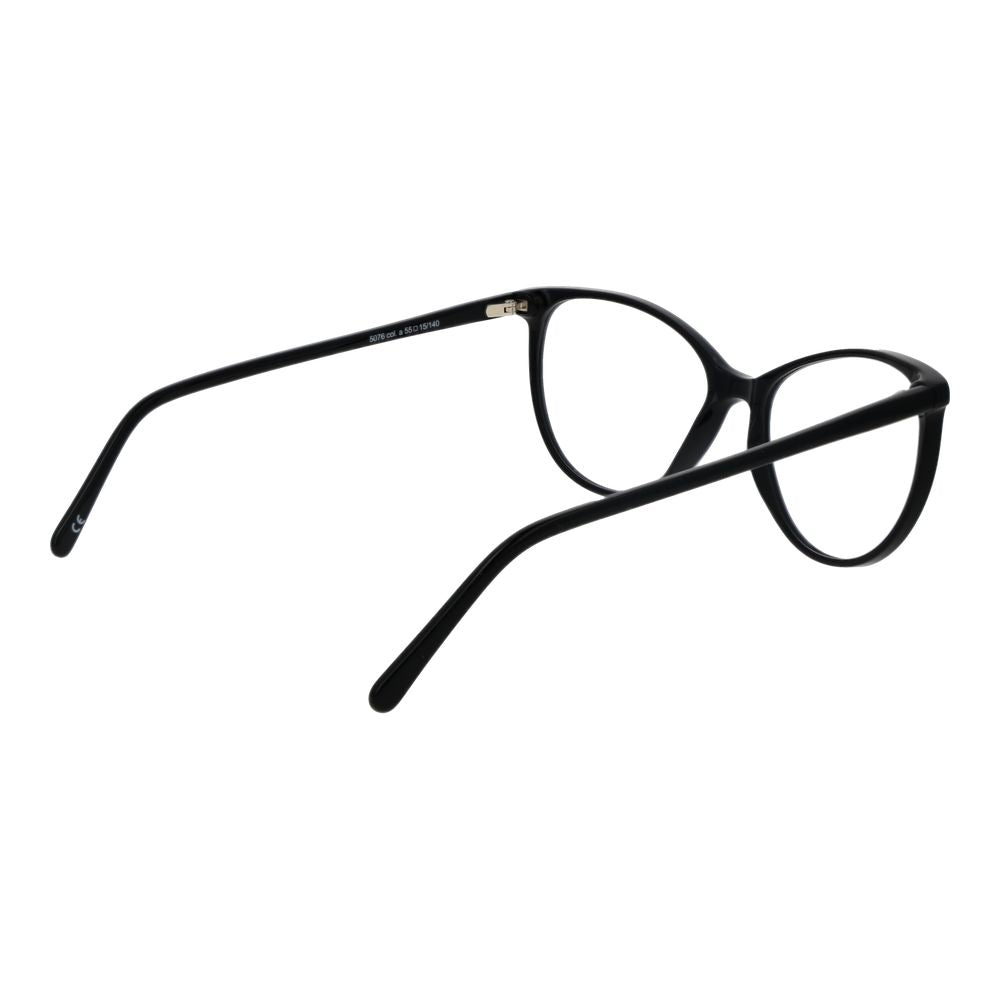 Andy Wolf Black Unisex Optical Frames – Cat Eye Design, 55mm