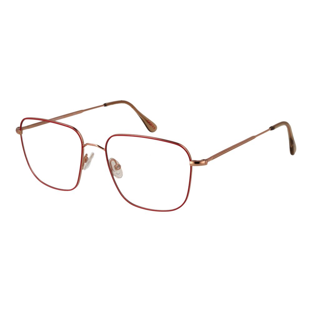 Andy Wolf Red Unisex Optical Frames – Square Full-Rim Design