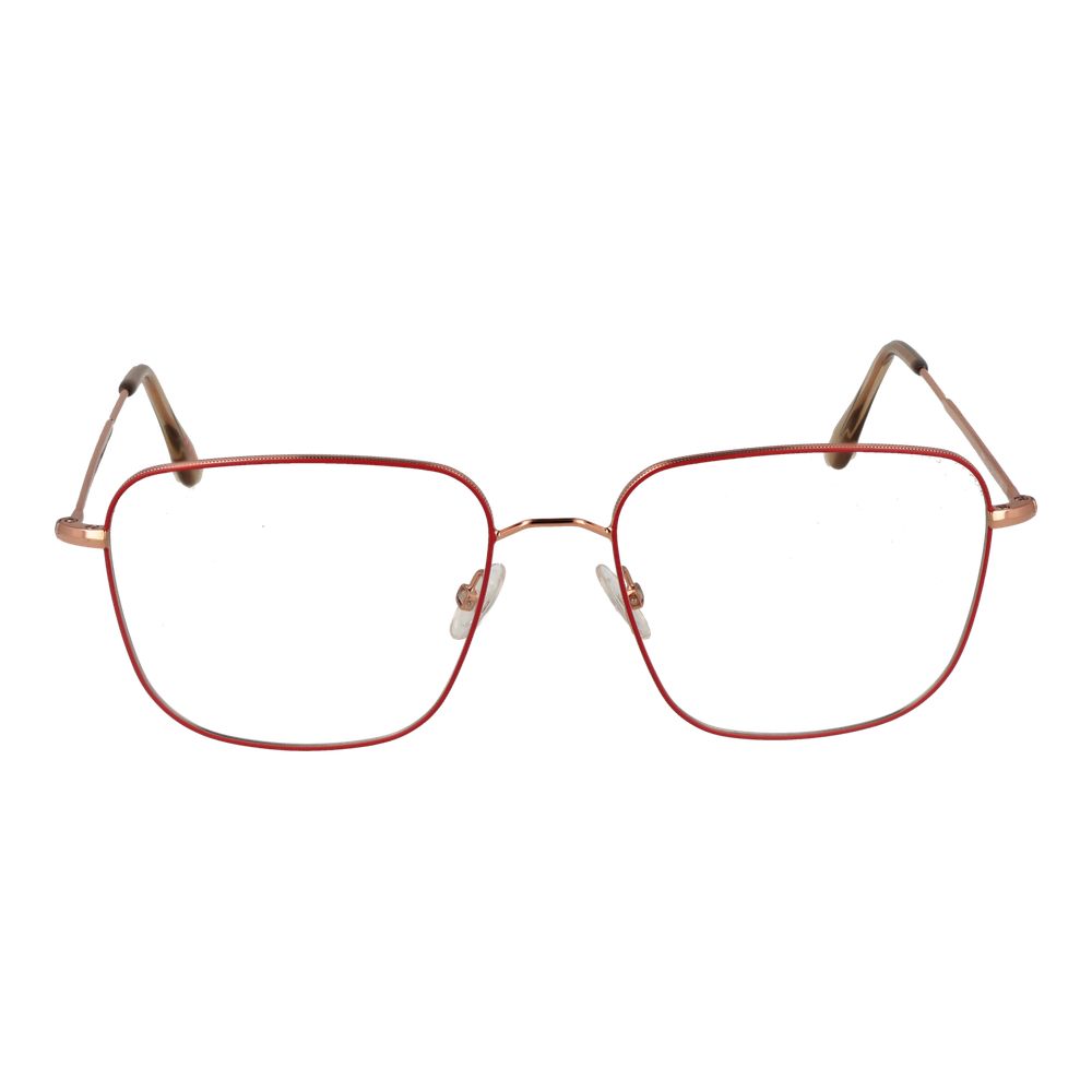 Andy Wolf Red Unisex Optical Frames – Square Full-Rim Design