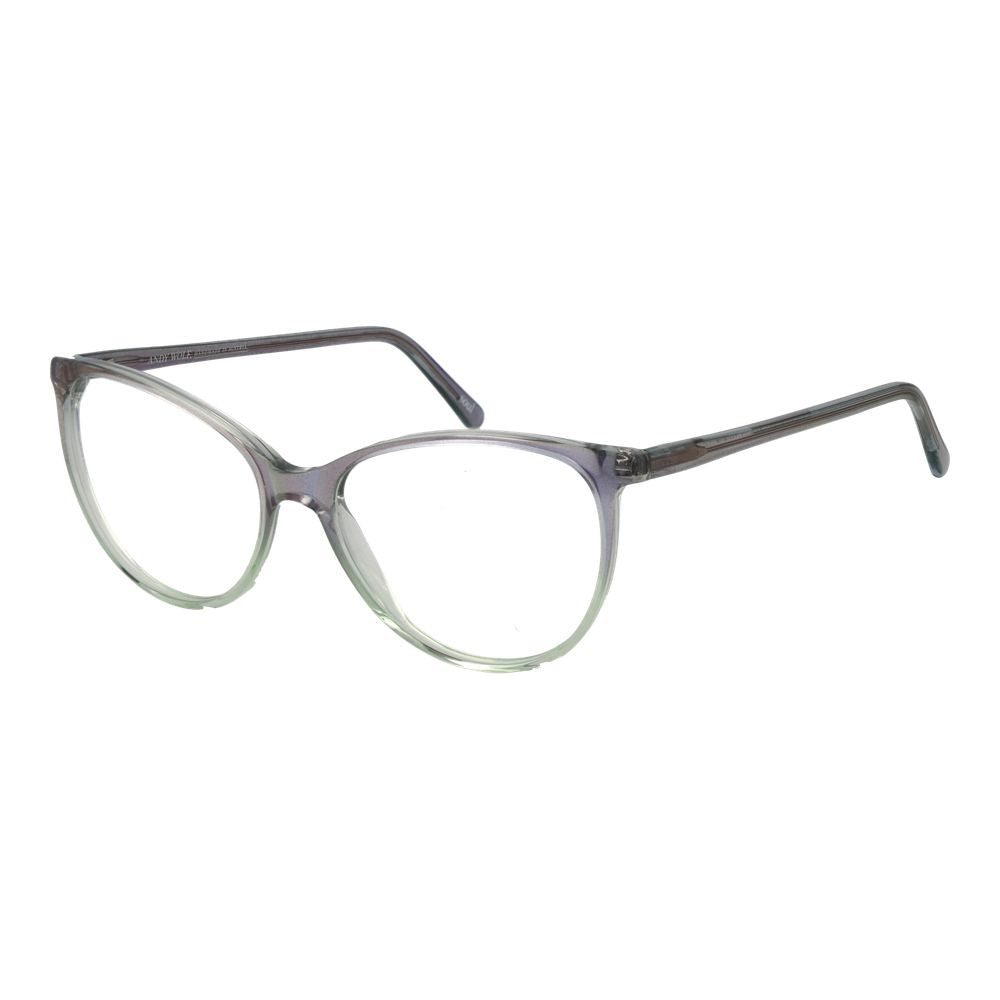 Andy Wolf Gray Unisex Optical Frames – Cat Eye Full-Rim, 55mm