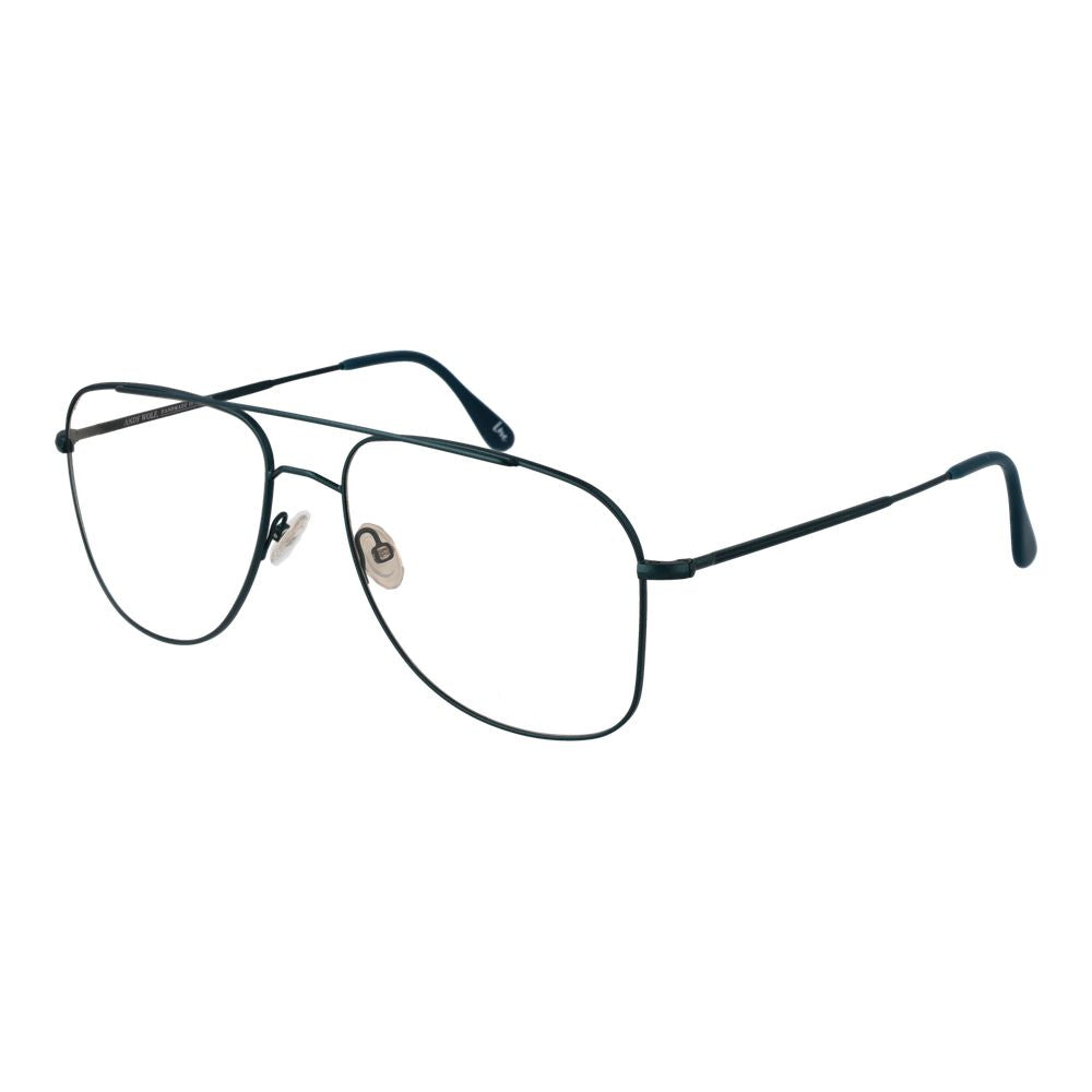 Andy Wolf Green Unisex Optical Frames – Aviator Style