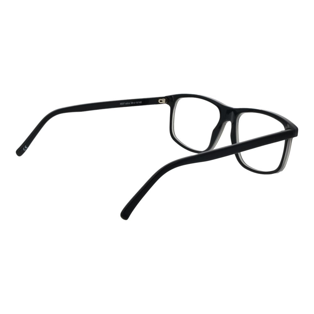 Andy Wolf Black Unisex Optical Frames – Rectangle Full-Rim, 58mm