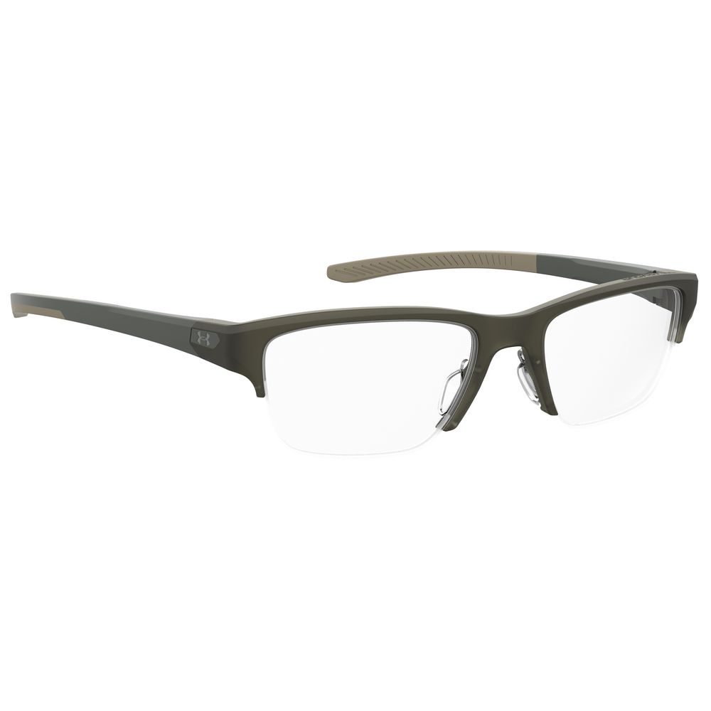 Under Armour Green Resin Optical Glasses – Square Full-Rim 53mm