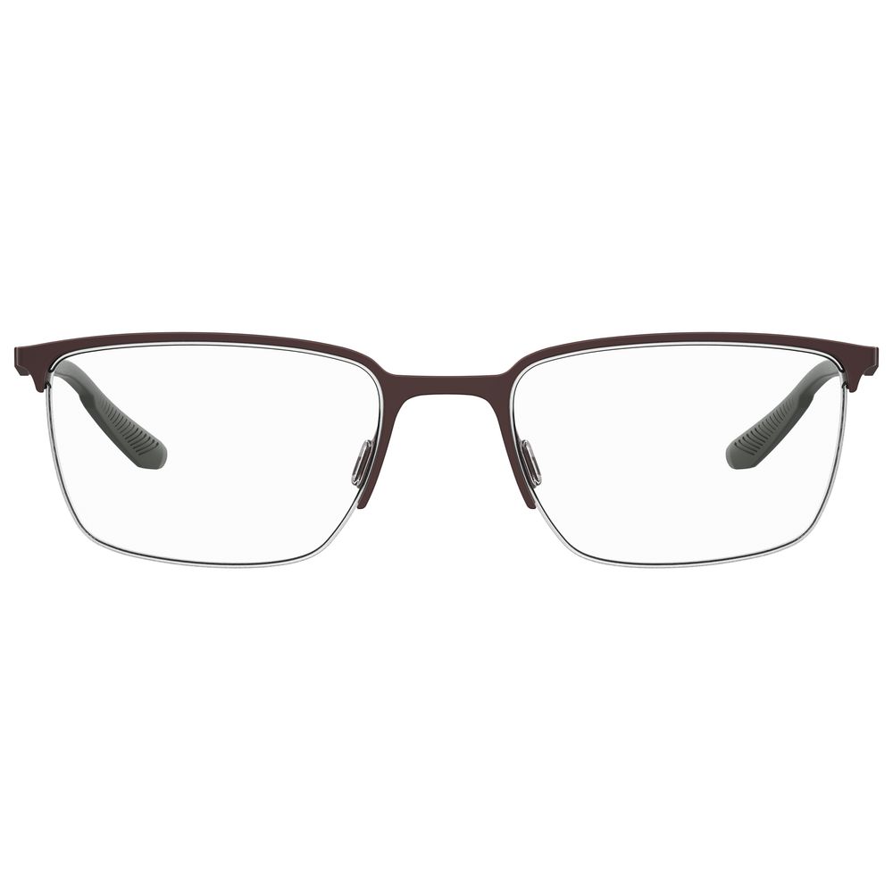 Under Armour Brown Metal Optical Glasses – Square Frame, 54mm