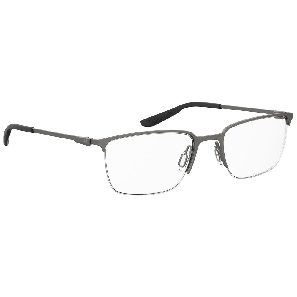 Under Armour Gray Metal Frames – Stylish Square Full-Rim Glasses