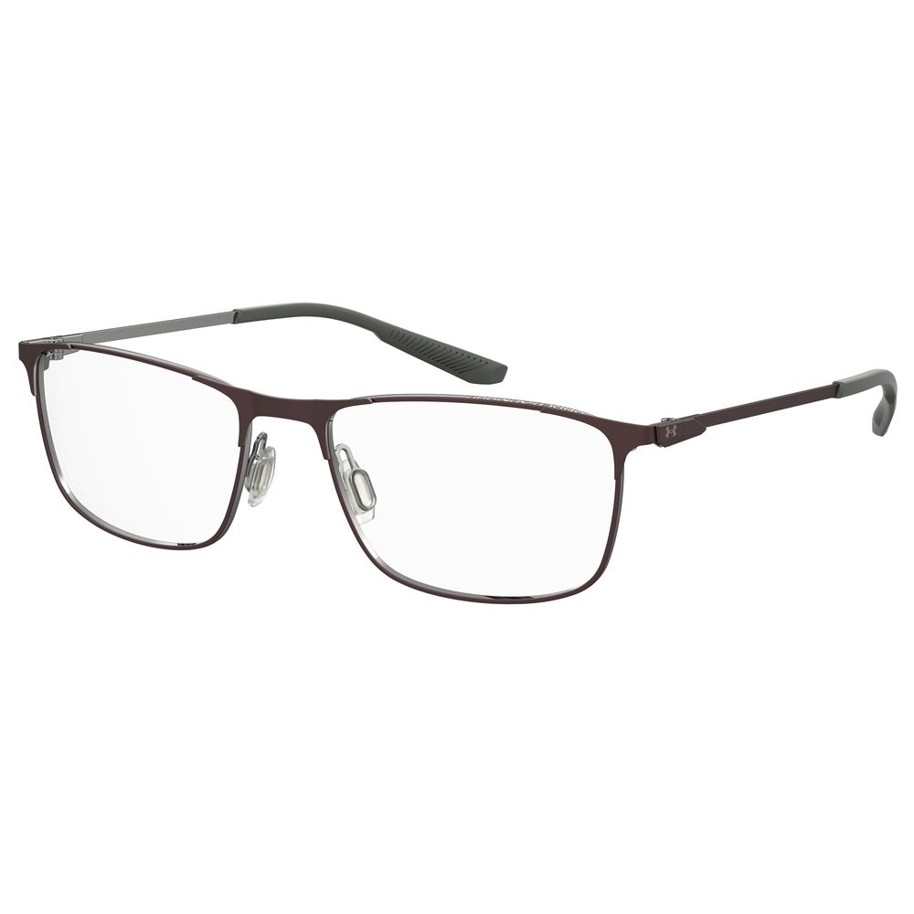 Under Armour Brown Metal Frame Glasses – 56mm Square Design