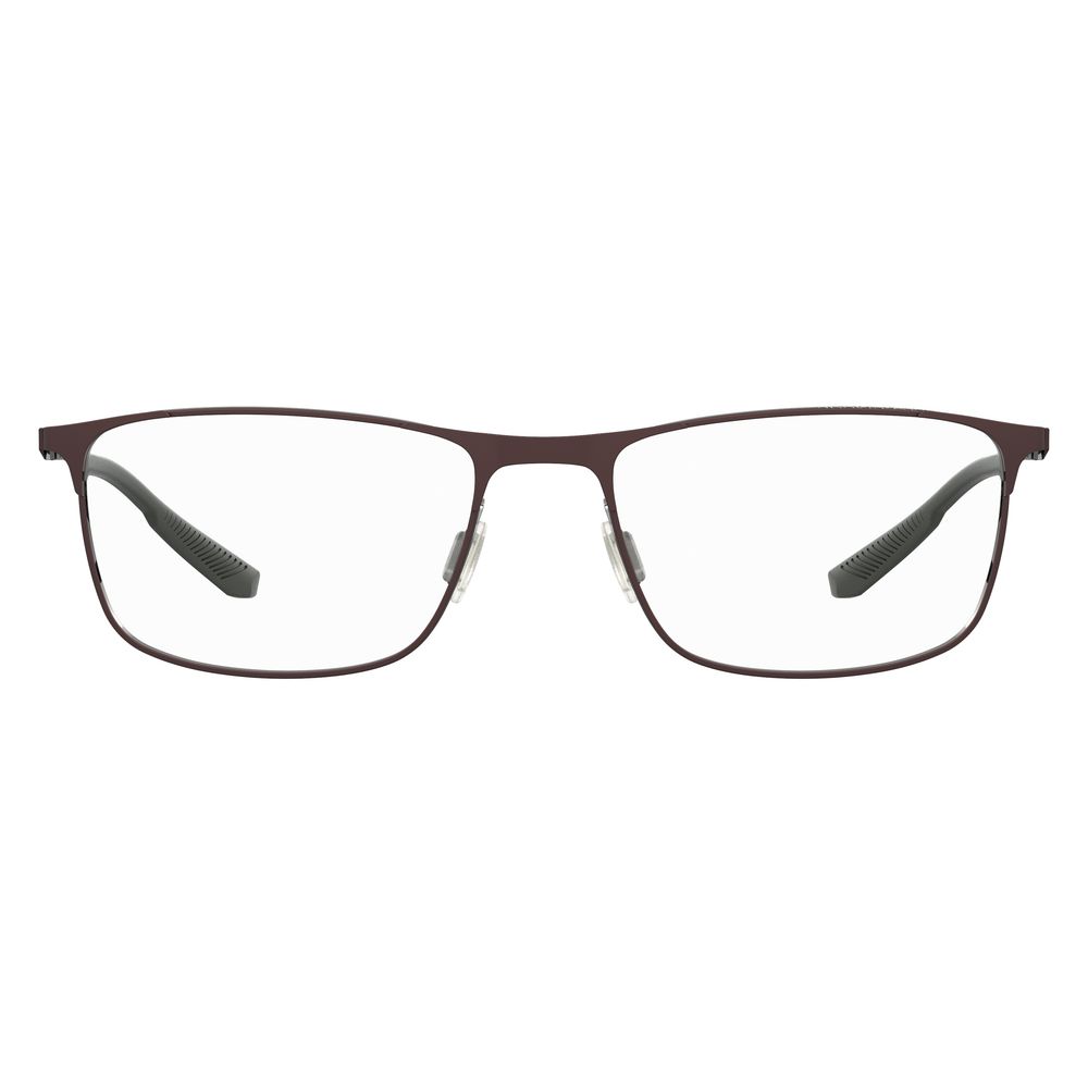 Under Armour Brown Metal Frame Glasses – 56mm Square Design