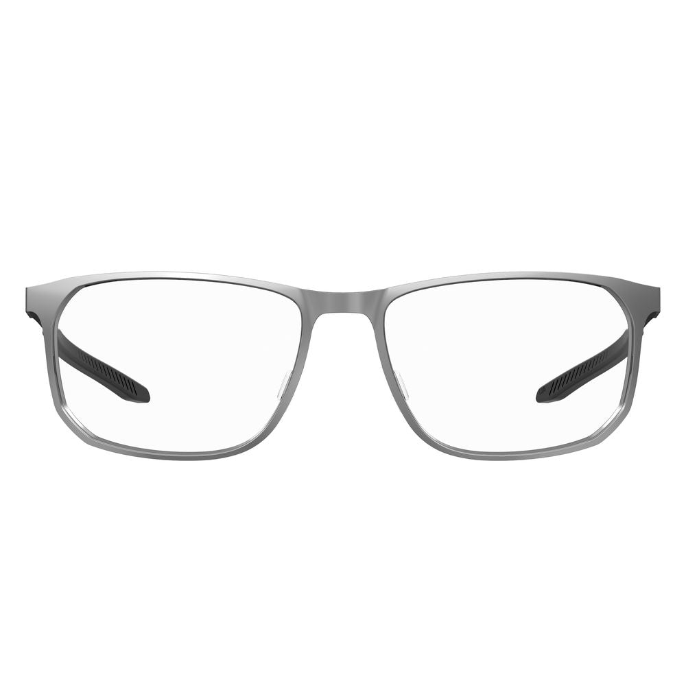Under Armour Gray Metal Frames – Square Full-Rim, 56mm