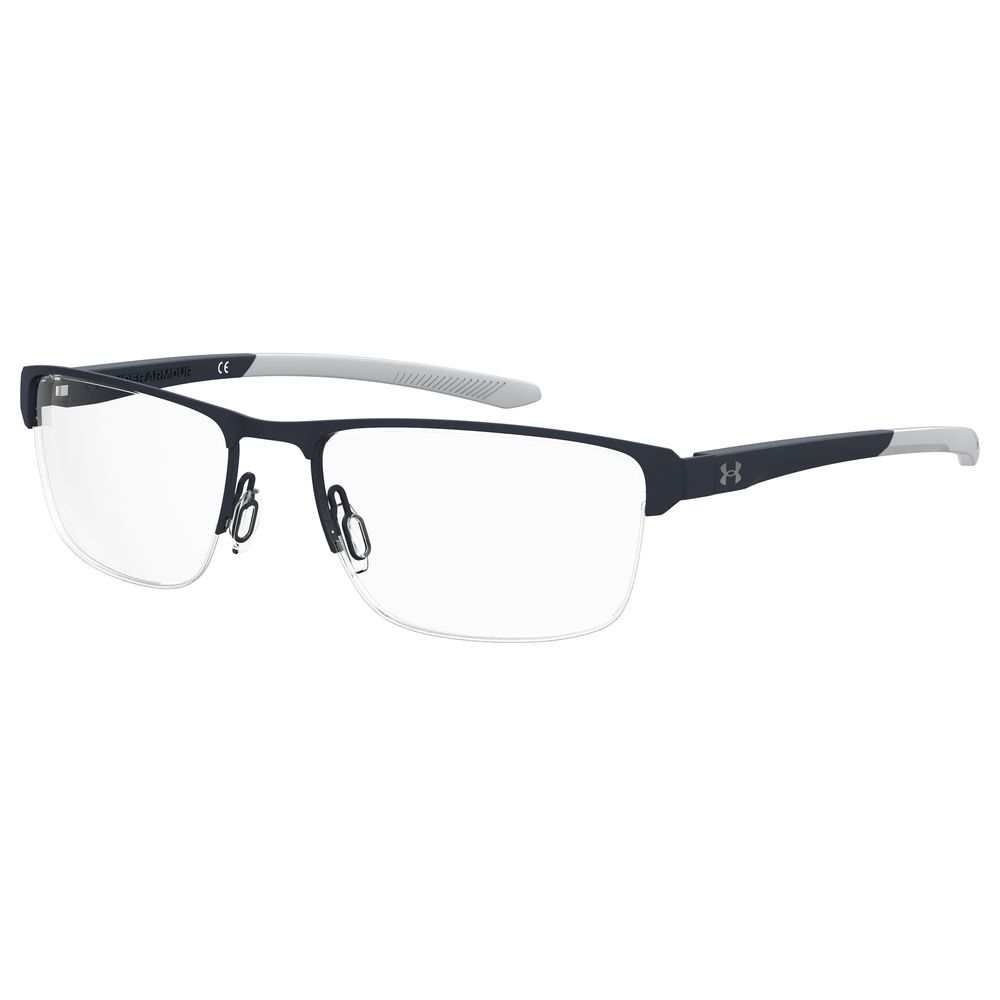 Under Armour Blue Metal Optical Glasses – 55mm Square Frame