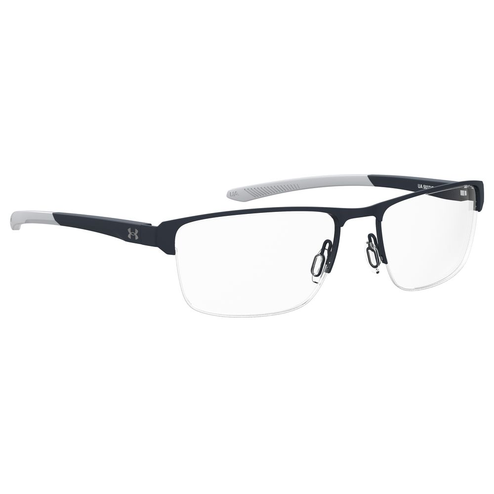 Under Armour Blue Metal Optical Glasses – 55mm Square Frame