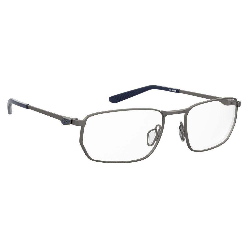 Under Armour Gray Metal Frames – Stylish Square Optical Glasses