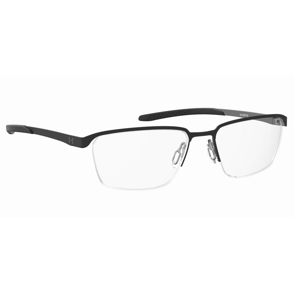 Under Armour Black Metal Frames – Square Full-Rim, 54mm