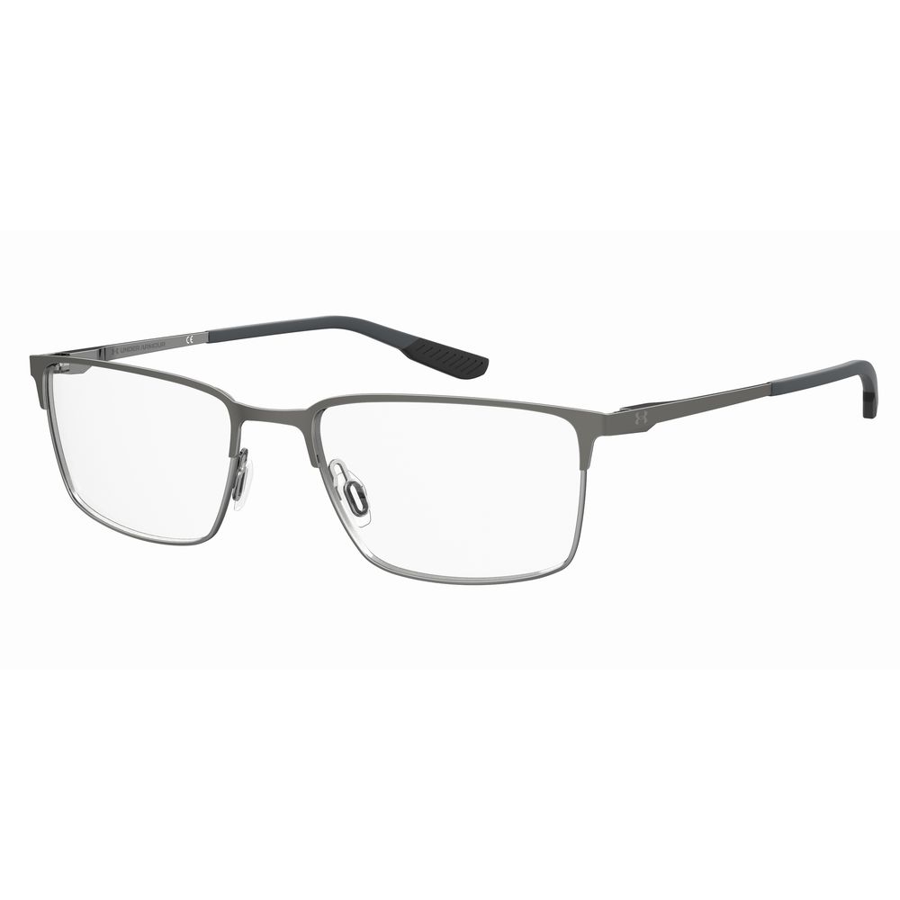 Under Armour Gray Metal Frames – Square Full-Rim, 60mm