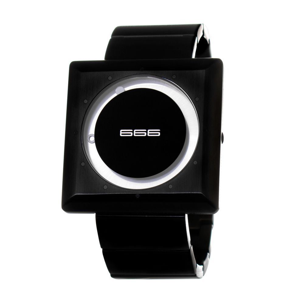 666BARCELONA Black Stainless Steel Watch - Sleek Elegance Redefined