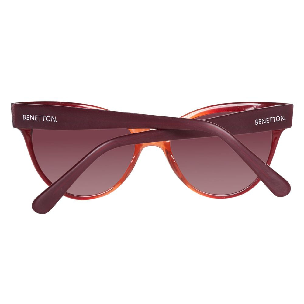 Benetton Unisex Sunglasses – Black Bicolor Plastic Frame