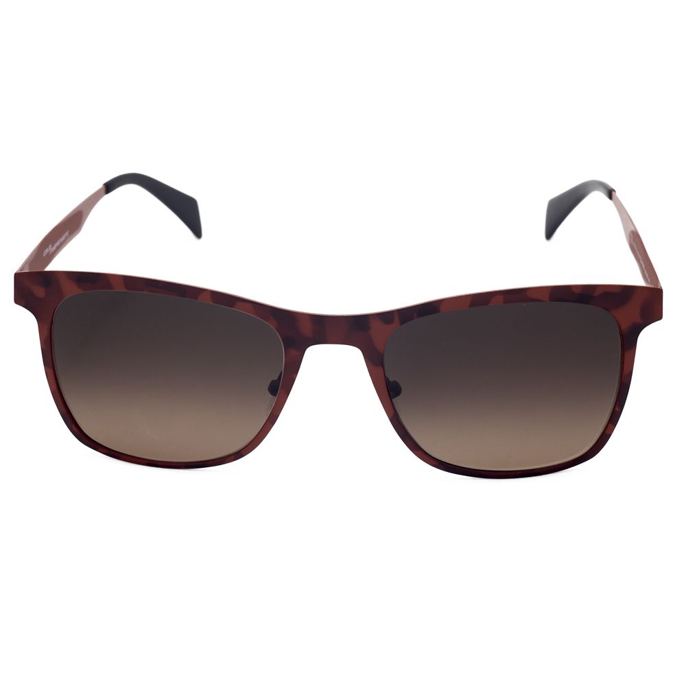 Italia Independent Unisex Sunglasses – Brown Metal Frame, Round Lenses