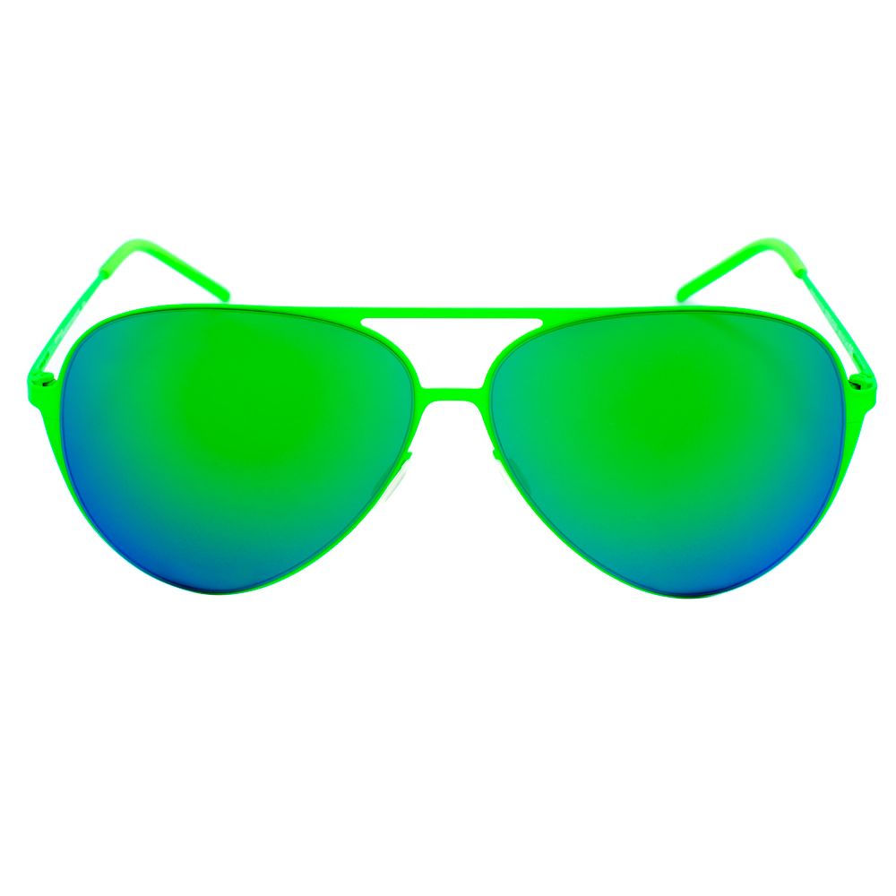 Italia Independent Green Metal Sunglasses – Stylish Unisex Frame