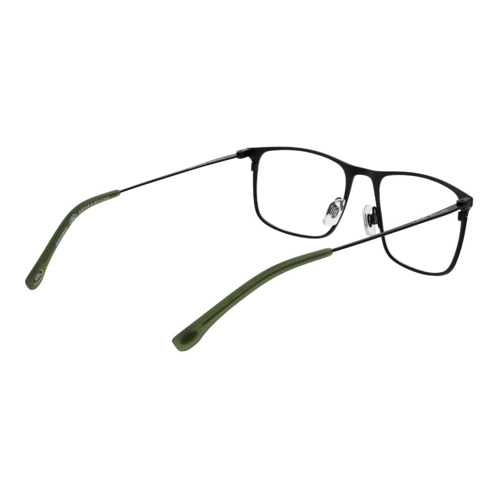 Land Rover Black Men's Optical Frames – Rectangle Full-Rim