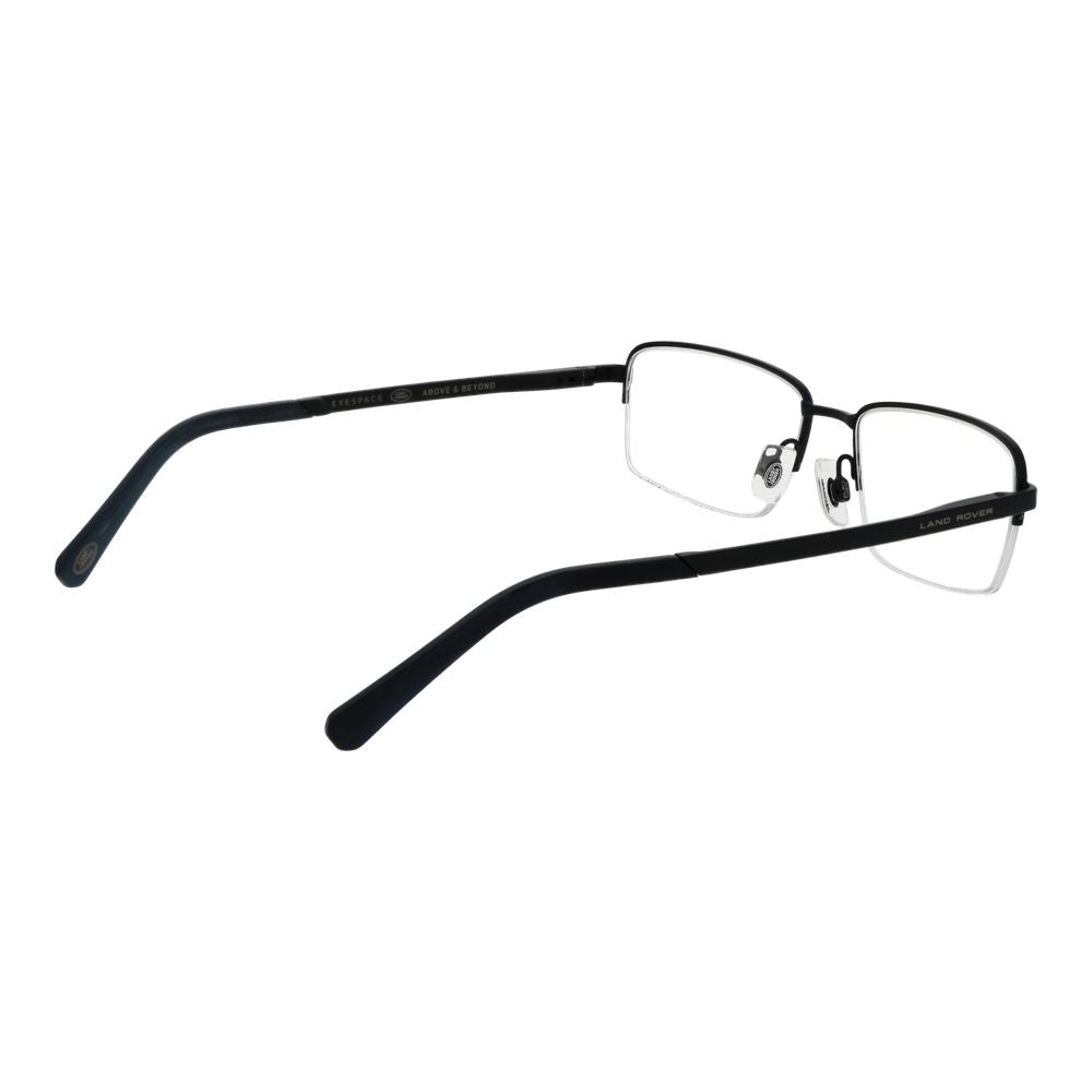 Land Rover Men's Black Optical Frames – Sleek Half-Rim Design