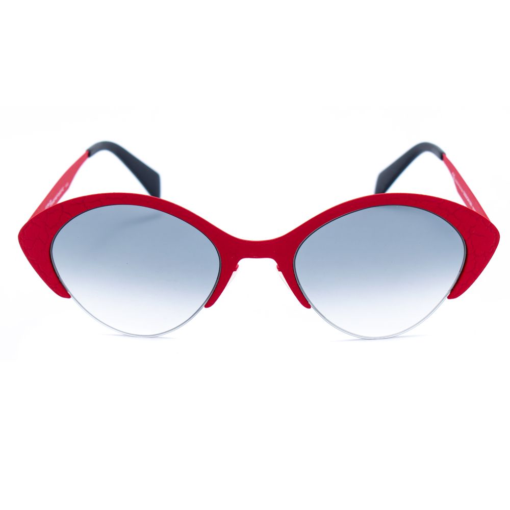 Italia Independent Women’s Sunglasses – Red Metal Frame, 3 Filter