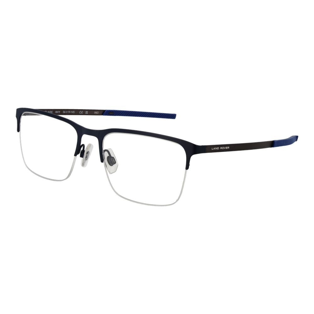 Land Rover Men's Optical Frames – Blue Half-Rim, 56mm