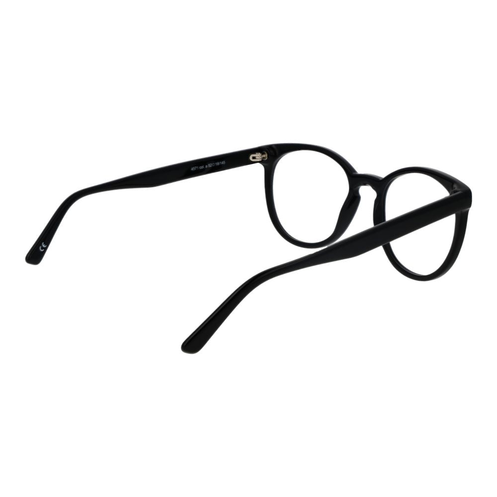 Andy Wolf Black Unisex Optical Frames – Panto Design, 52mm