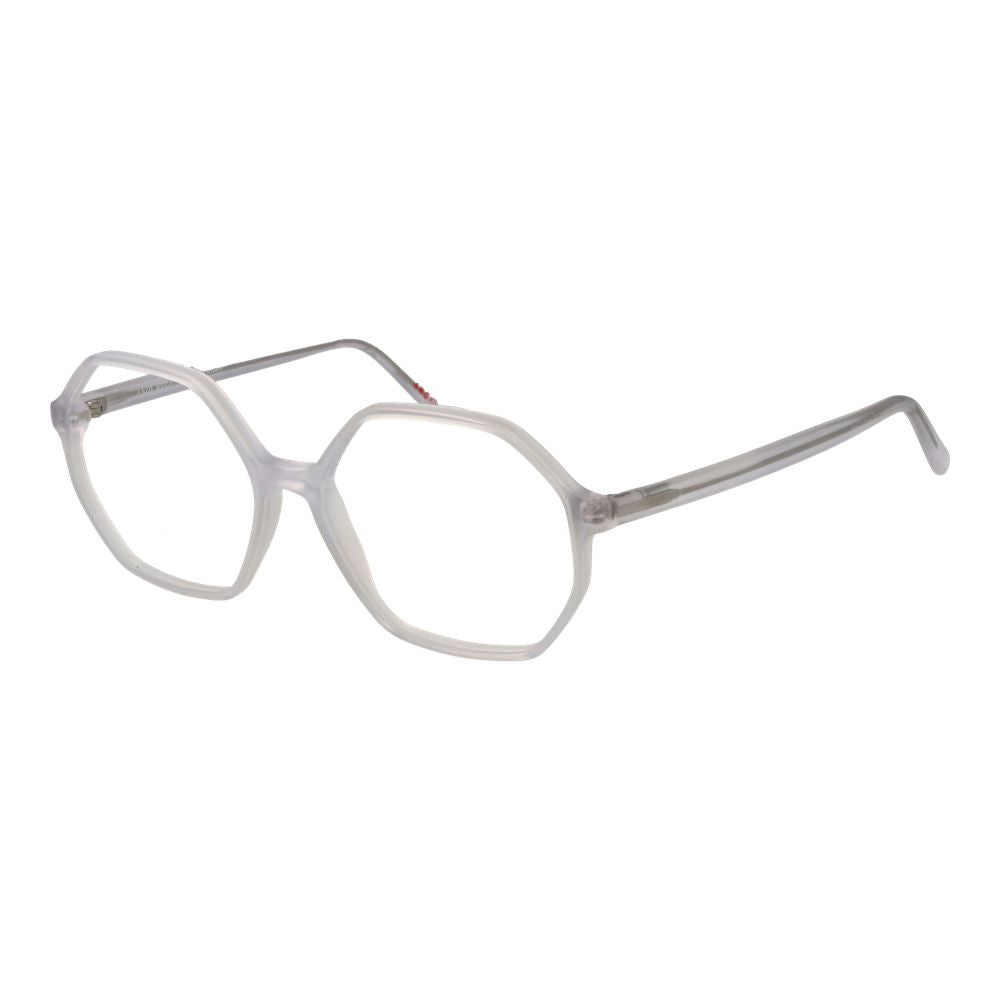 Andy Wolf Unisex Optical Frames – White Square Full-Rim, 56mm