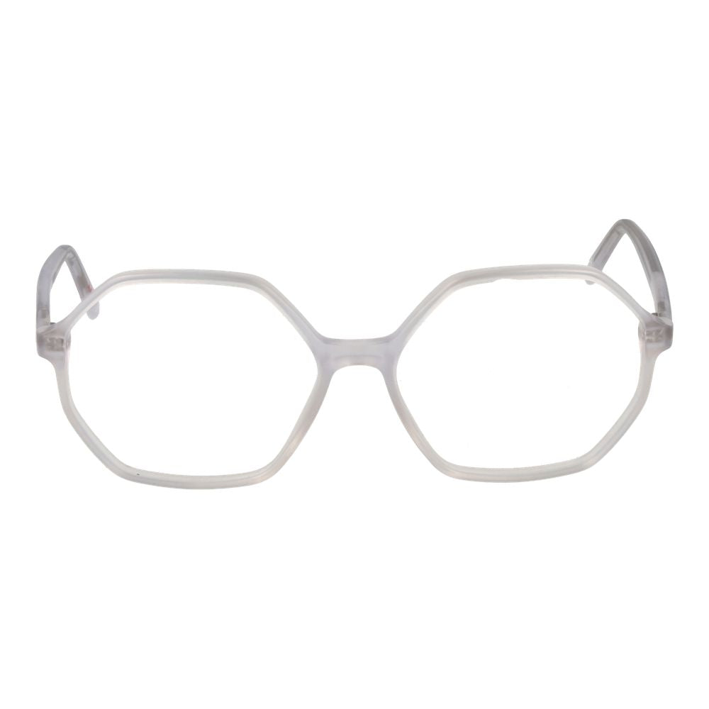 Andy Wolf Unisex Optical Frames – White Square Full-Rim, 56mm