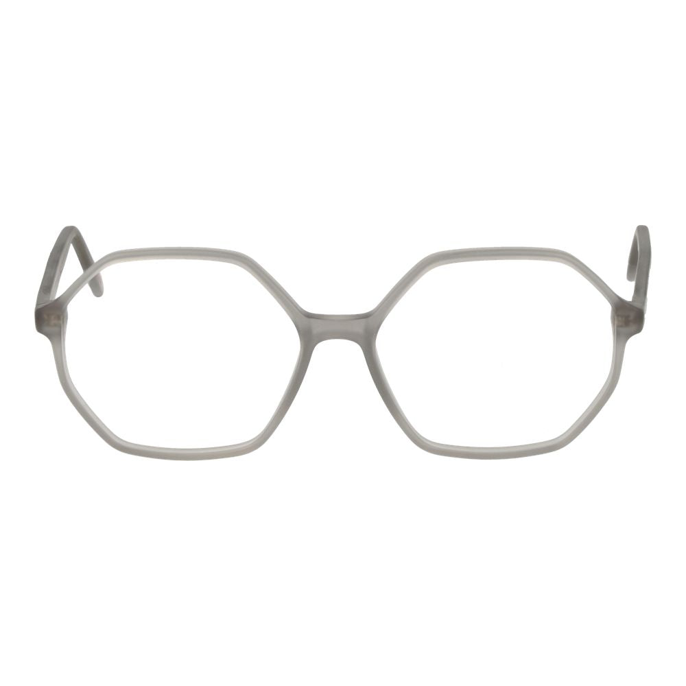 Andy Wolf Gray Unisex Optical Frames – Square Full-Rim, 56mm