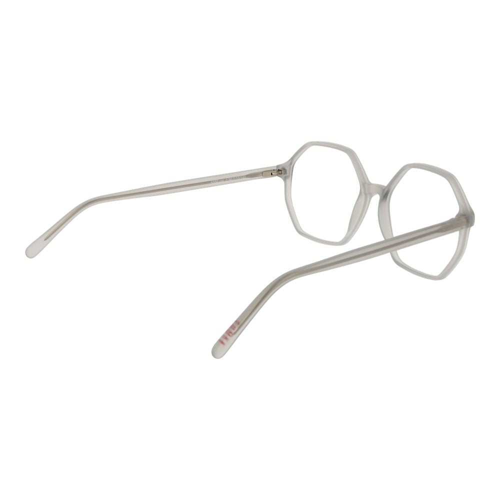 Andy Wolf Gray Unisex Optical Frames – Square Full-Rim, 56mm