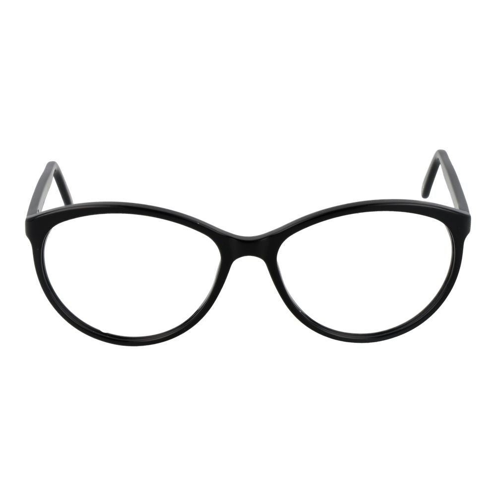Andy Wolf Black Unisex Optical Frames – Oval Full-Rim Design