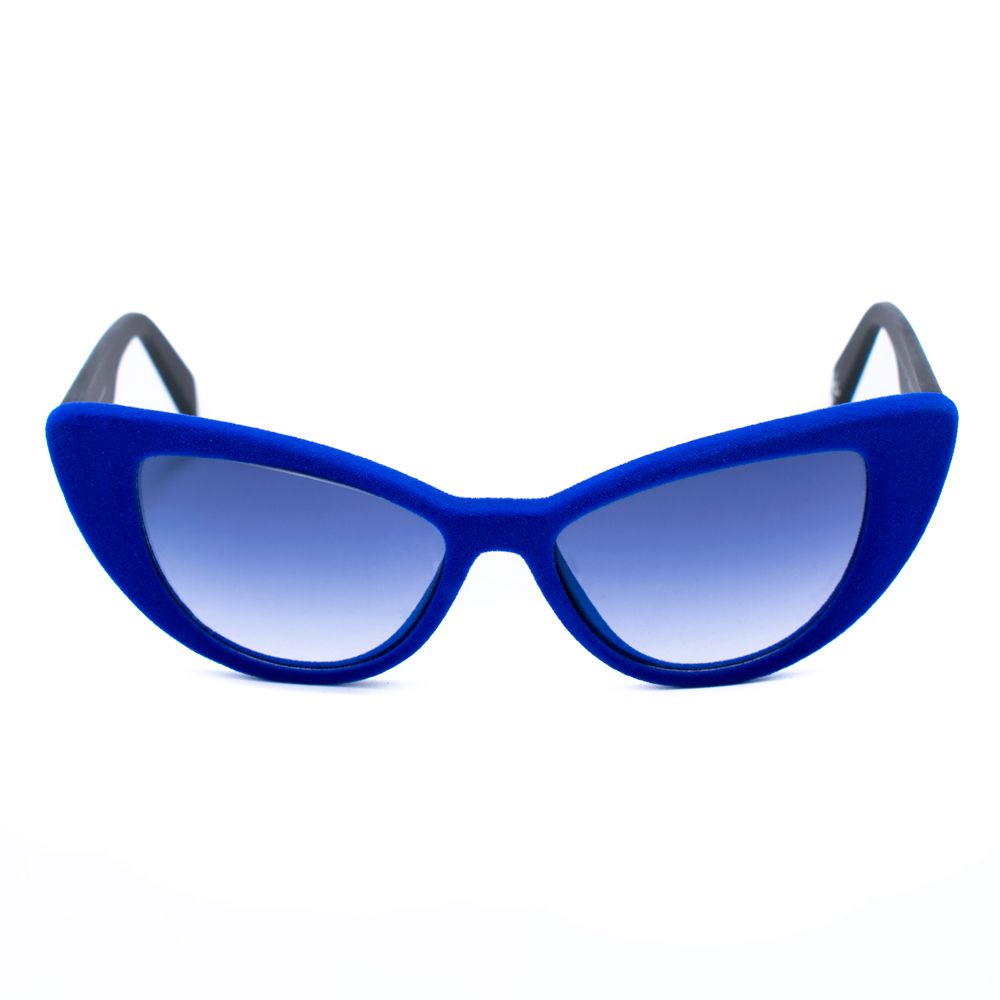 Italia Independent Women’s Sunglasses – Blue Acetate Frame, Full UV Protection
