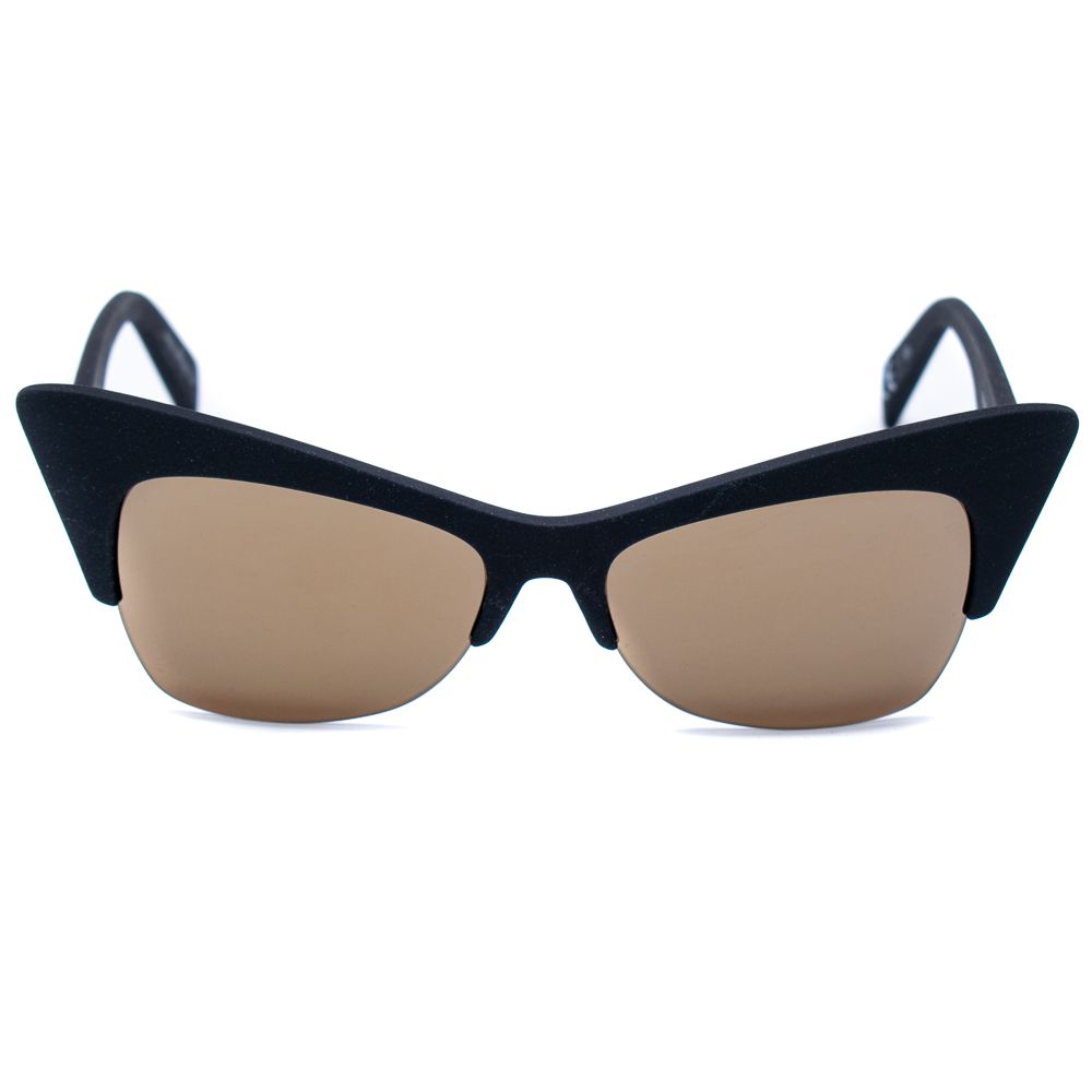 Italia Independent Women's Sunglasses – Black Acetate Frame, Grey Lenses