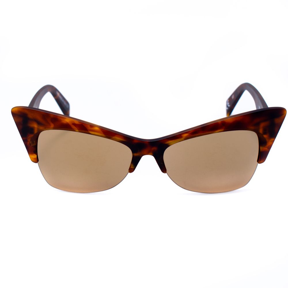 Italia Independent Women’s Sunglasses – Brown Acetate, Stylish Frame