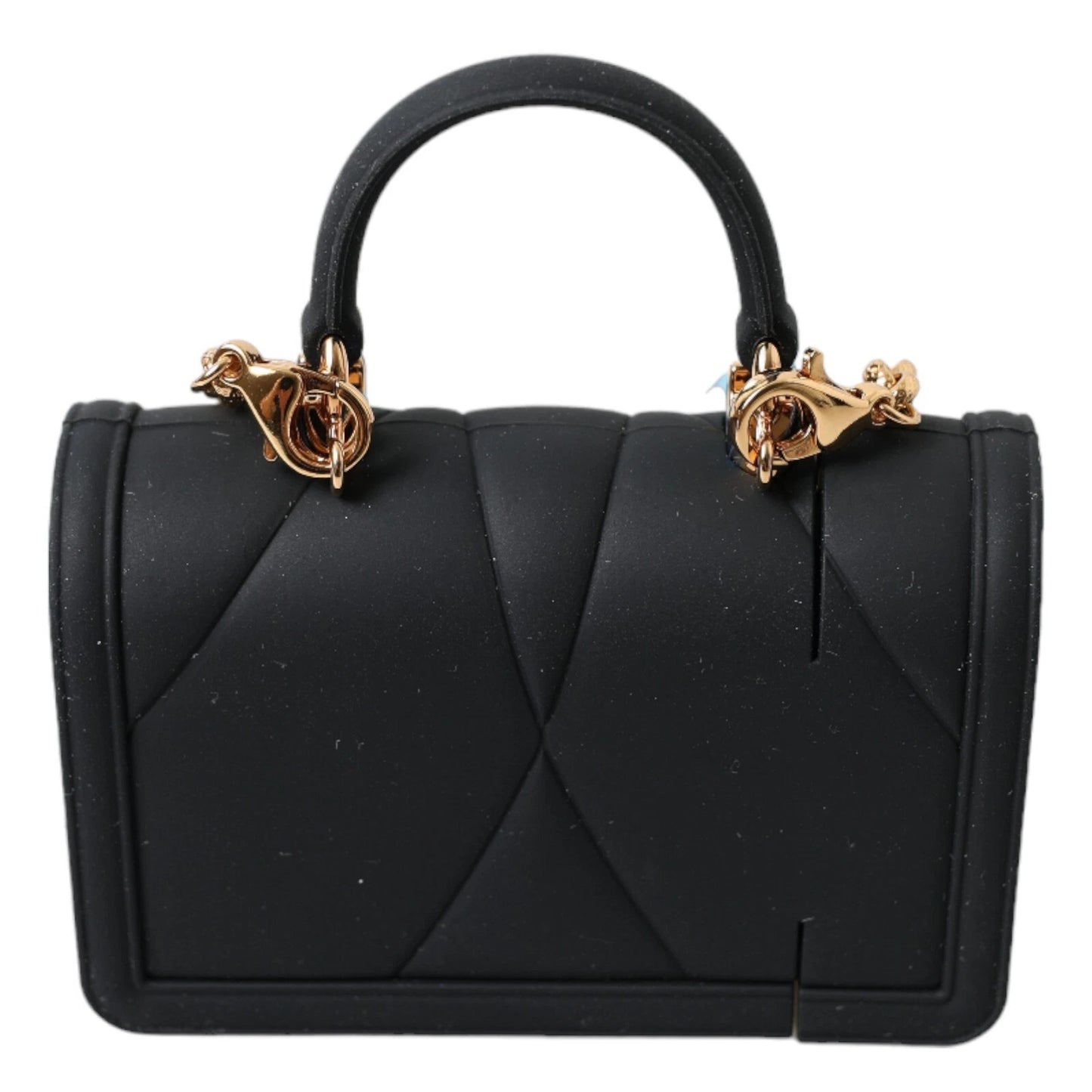 Dolce & Gabbana Black Silicone Devotion Heart Cover Hand Bag for AirPods