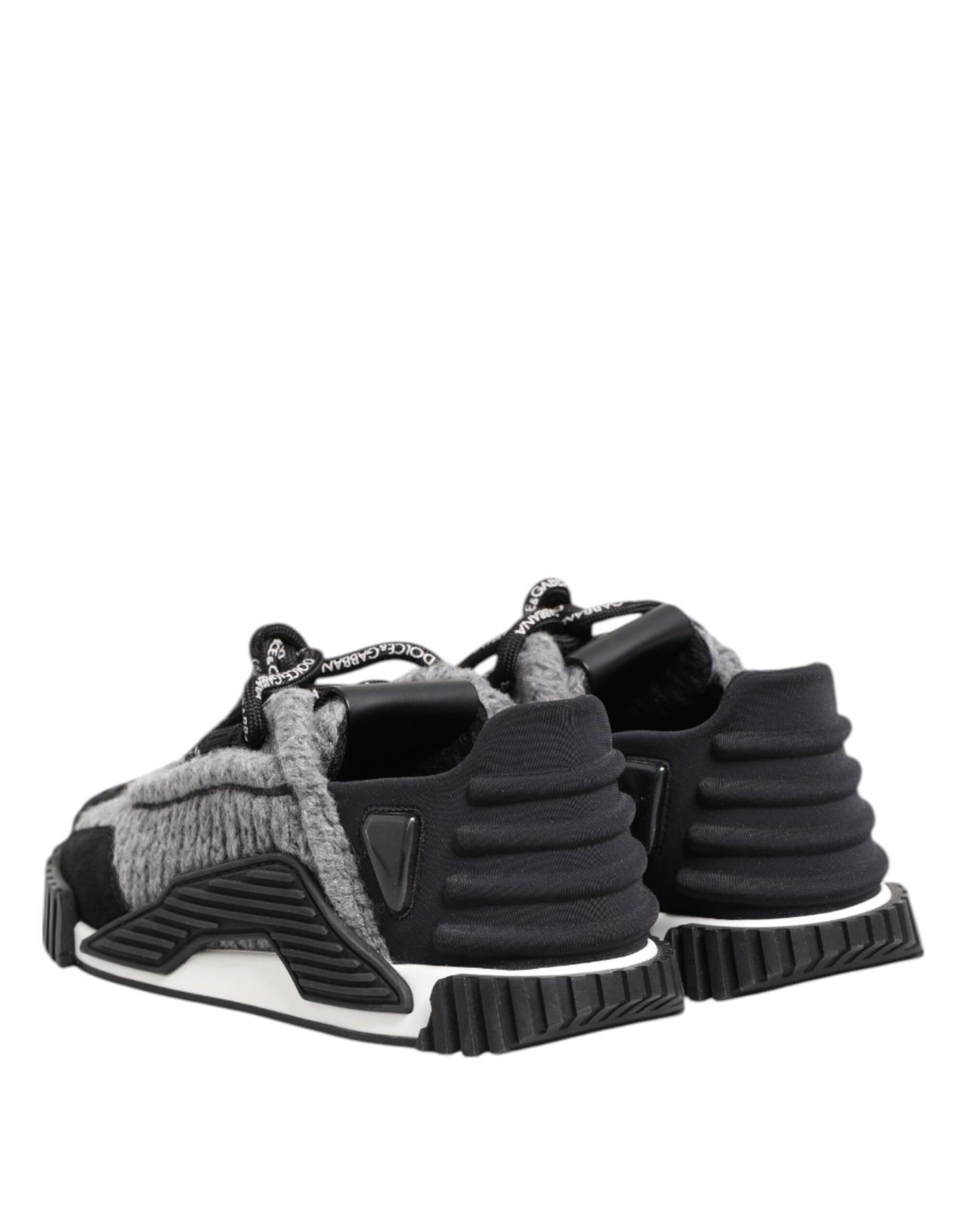 Dolce & Gabbana Black Gray NS1 Low Top Sneakers