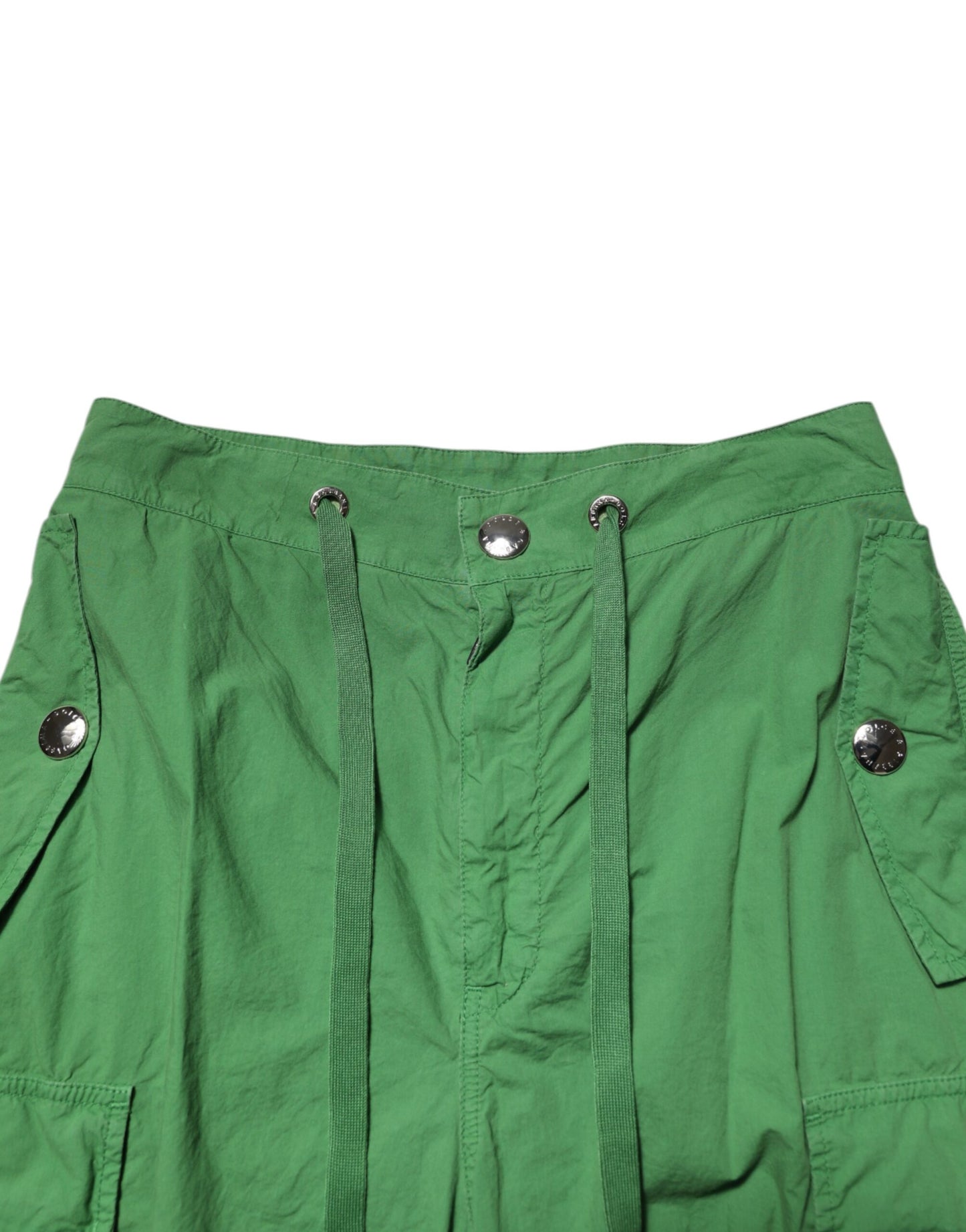 Dolce & Gabbana Green High Waist Cargo Trouser Pants