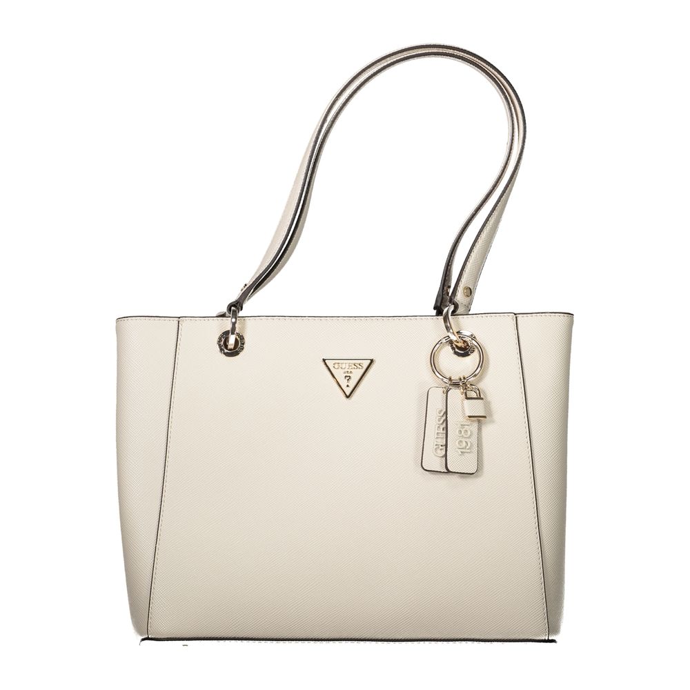 Guess Jeans Beige Polyethylene Noelle Handbag