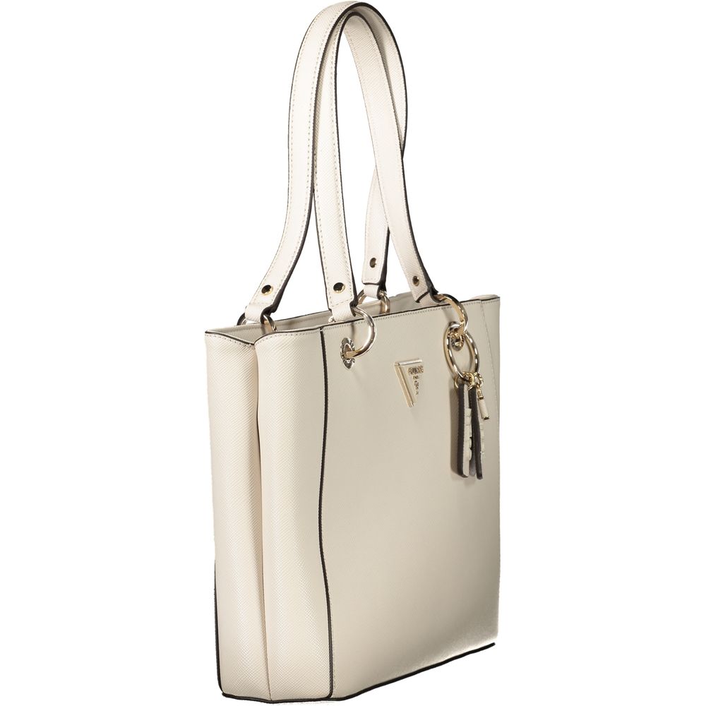 Guess Jeans Beige Polyethylene Noelle Handbag