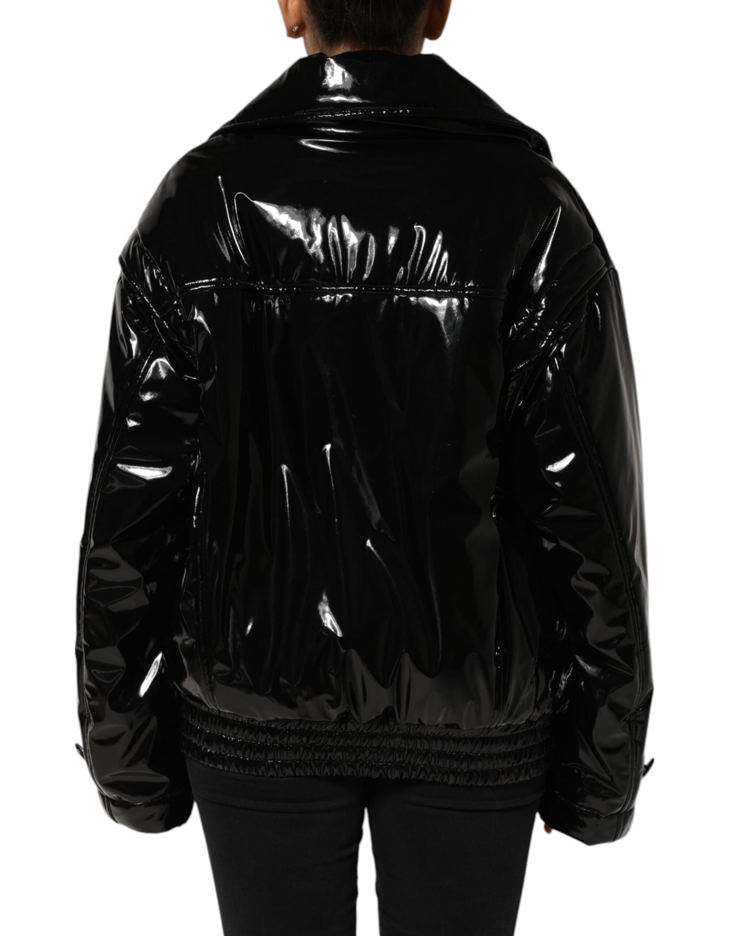 Dolce & Gabbana Black Quilted Puffer Coat