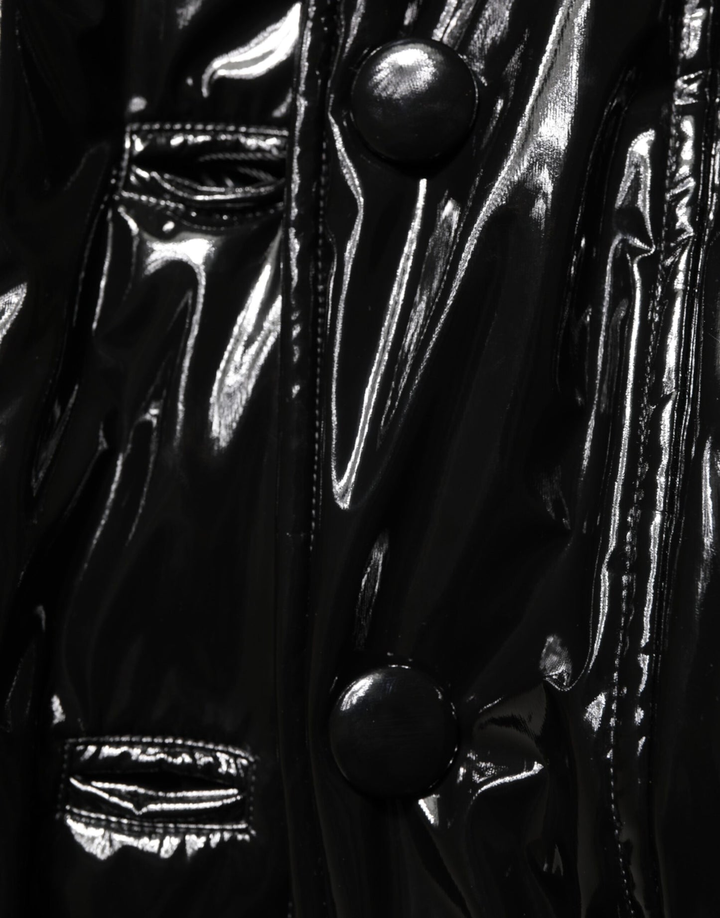 Dolce & Gabbana Black Quilted Puffer Coat
