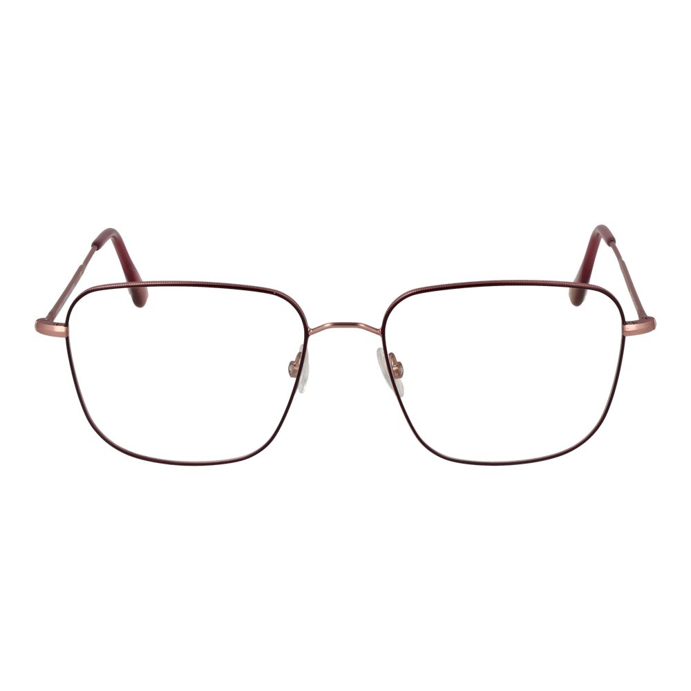 Andy Wolf Burgundy Unisex Optical Frames – Square Full-Rim