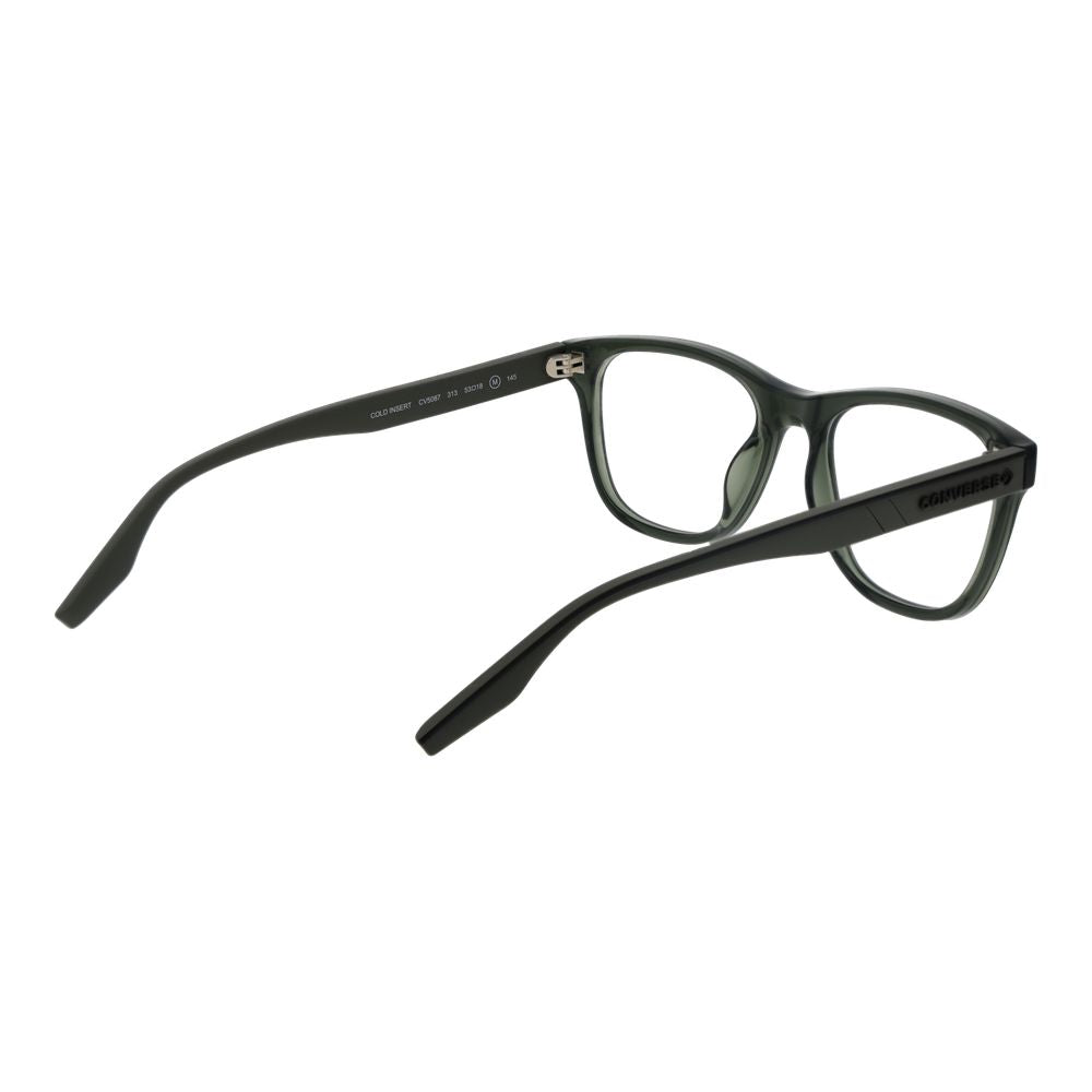 Converse Green Men’s Optical Frames – Square Full-Rim Design