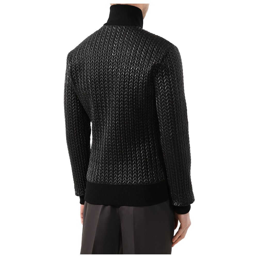 Dolce & Gabbana Black Nylon Jacket: Sophisticated Craftsmanship Meets Urban Elegance