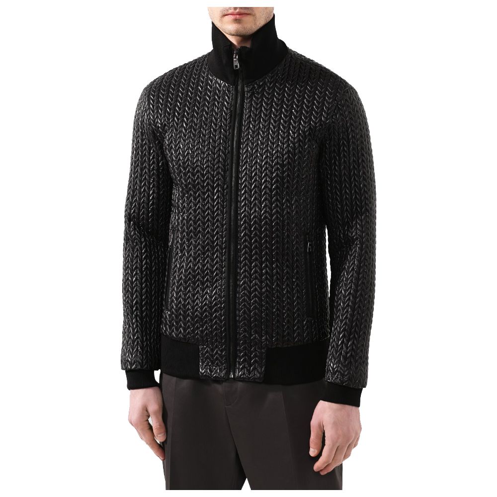 Dolce & Gabbana Black Nylon Jacket: Sophisticated Craftsmanship Meets Urban Elegance