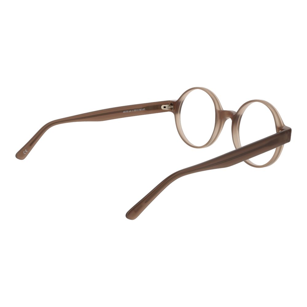Andy Wolf Brown Unisex Optical Frames – Round Full-Rim Design