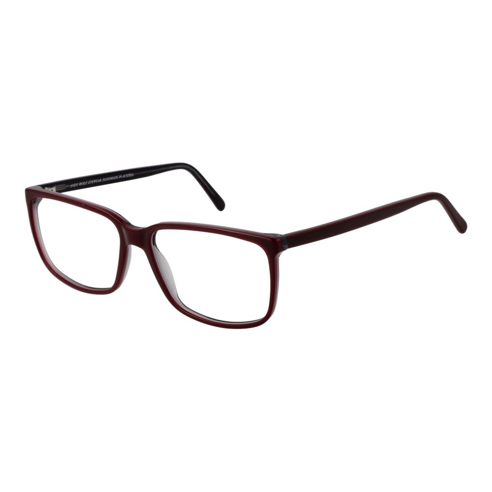 Andy Wolf Burgundy Unisex Optical Frames – Rectangle Full-Rim