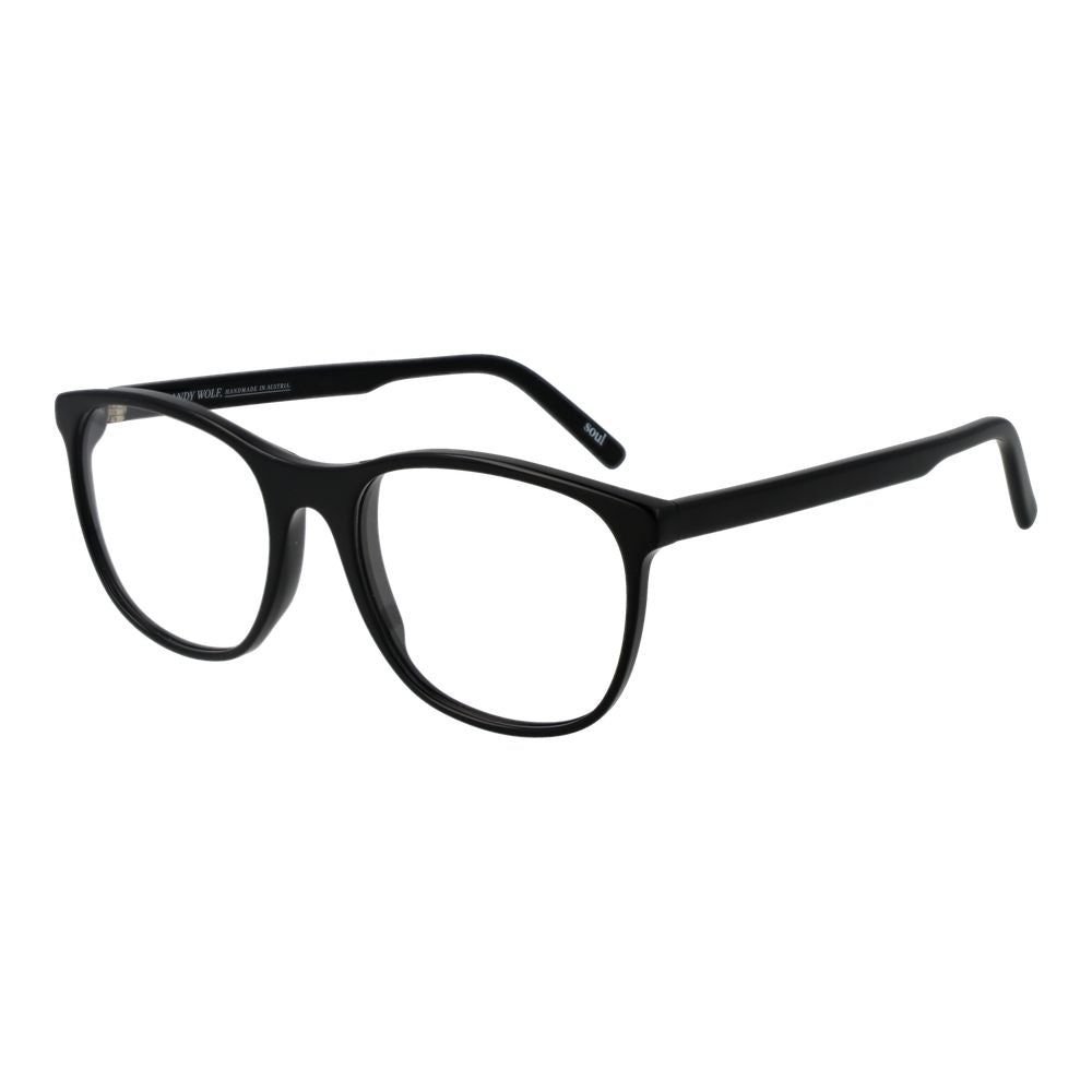 Andy Wolf Black Unisex Optical Frames – Full-Rim 52mm